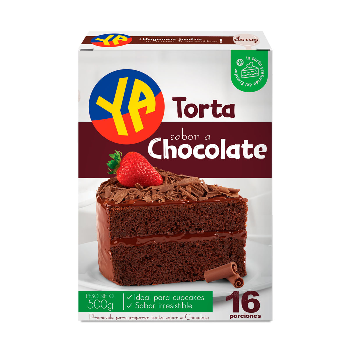 TORTA CHOCOLATE YA 500 G - Tía Ecuador