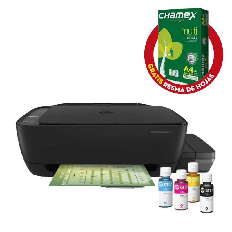 IMPRESORA MULTIFUNCION HP WL415 TINTA CONTINUA WIFI - Novicompu