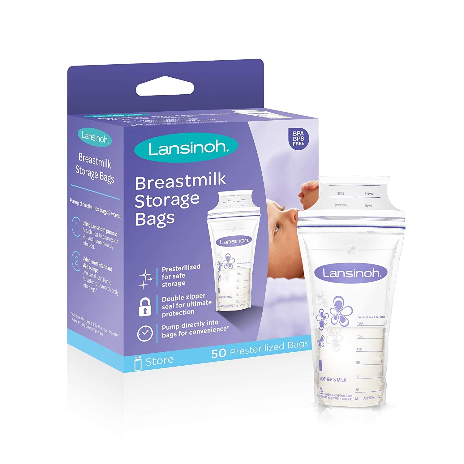 Lansinoh Sachets de Conservation de Lait Maternel x25 - Paraphamadirect